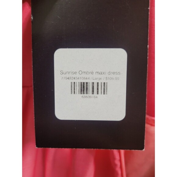 One And Only Collective Pink Sunrise Ombré Maxi Dress Size Small Romantic - Picture 4 of 9
